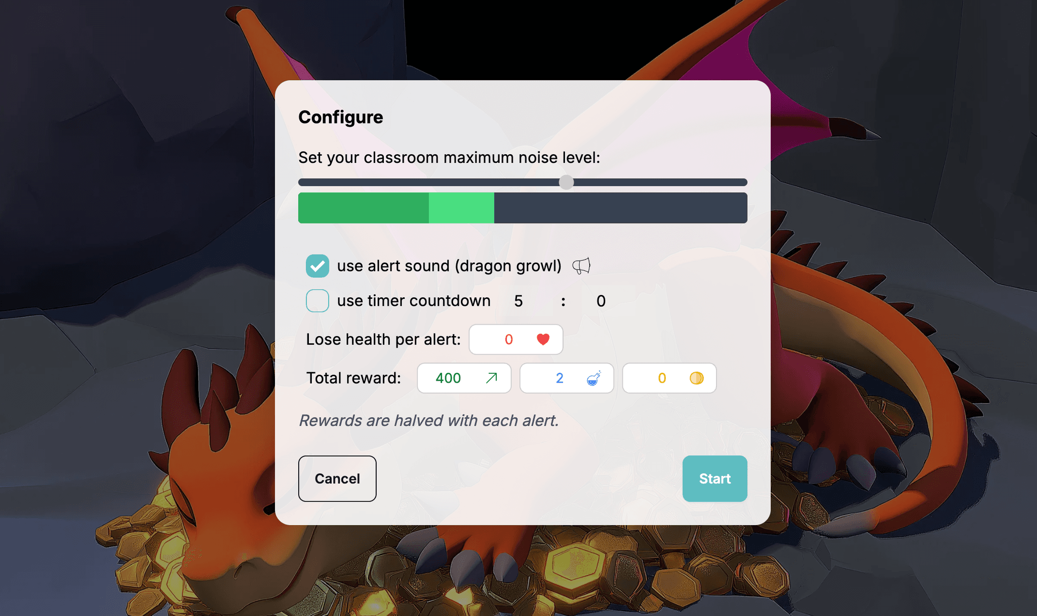 Stilhedsudfordring Konfiguration