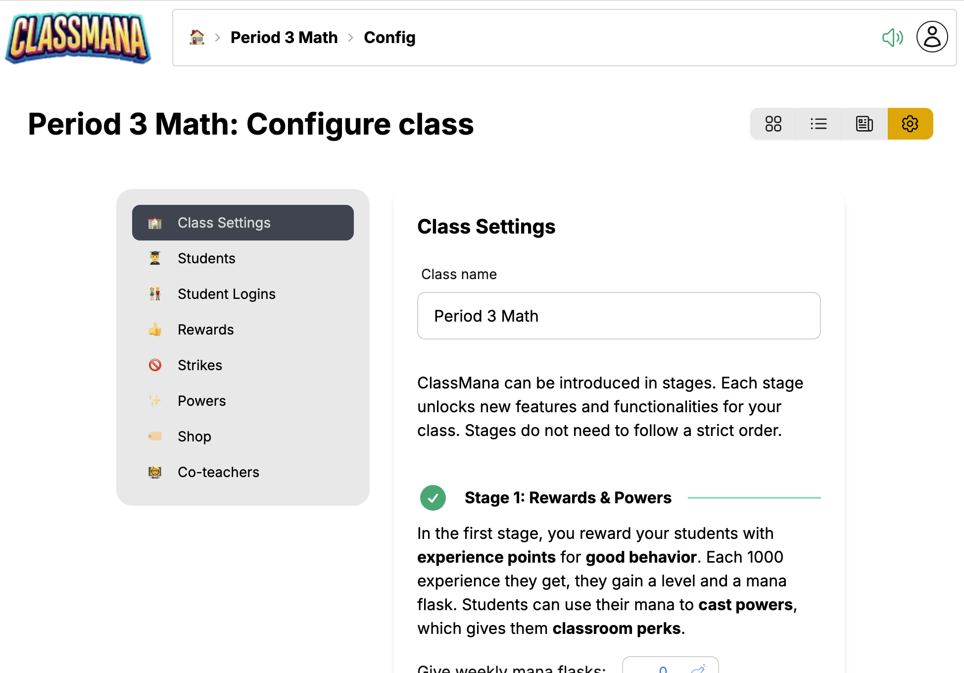 Konfigurationsvisning